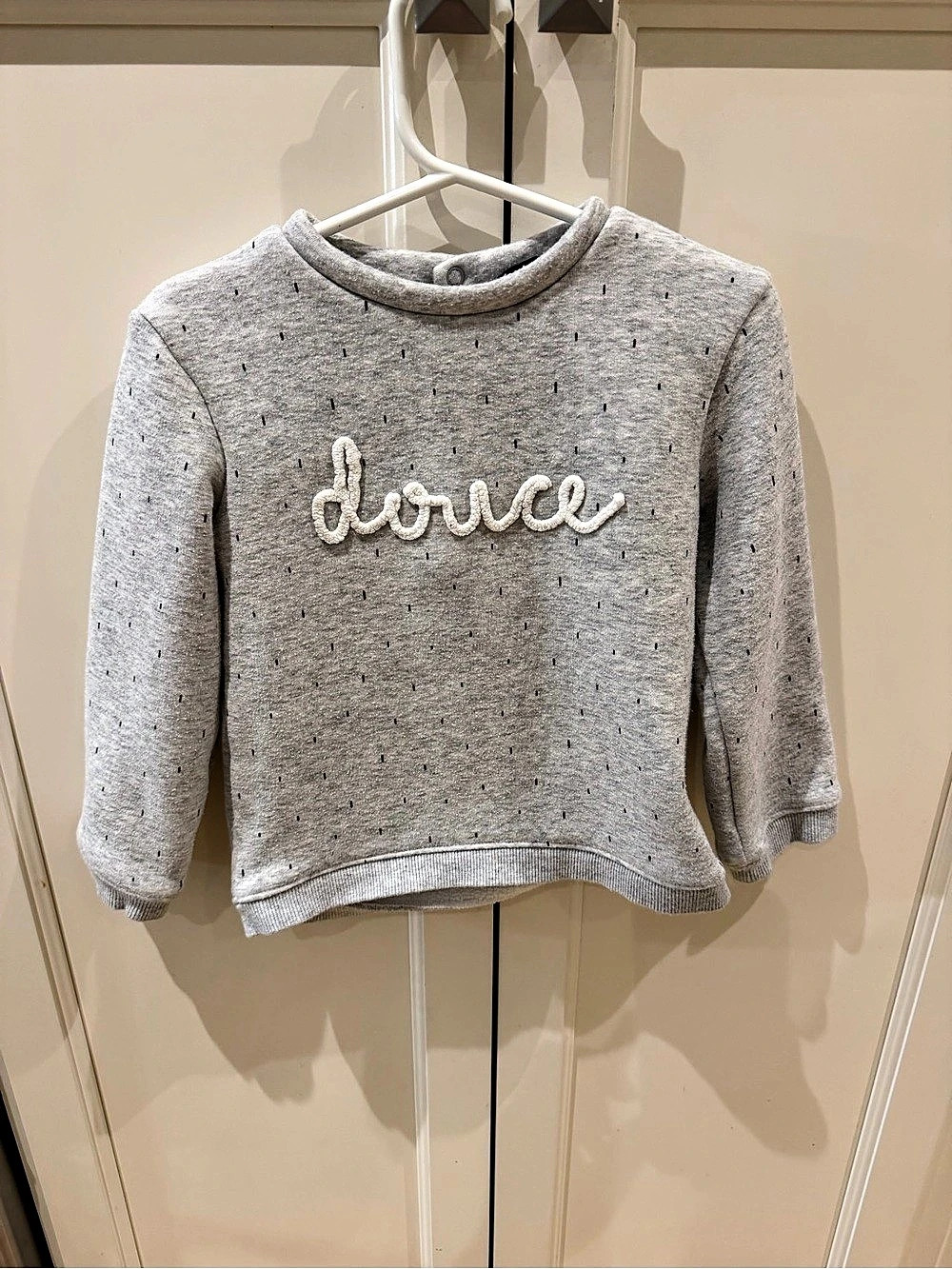 Kiabi 3t Douce Sweatshirt Gray & White